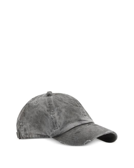 WESTFALL Gray Distressed Graphic-Patch Cap