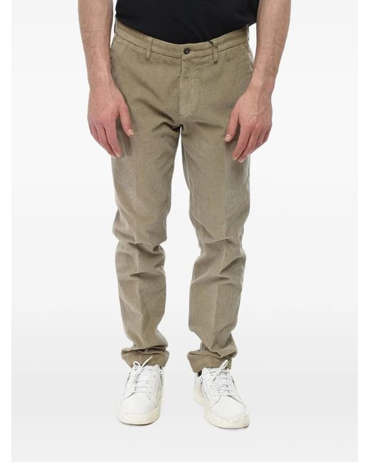 Corneliani Natural Corduroy Tailored Trousers for men