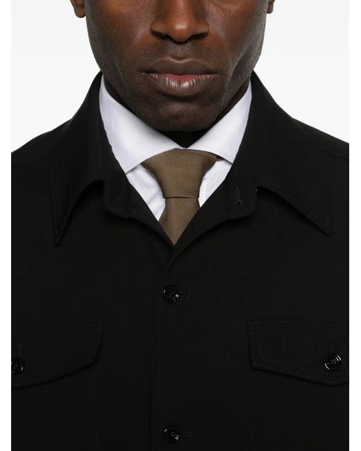 Lardini Black Buttoned Pocket Jacket for men