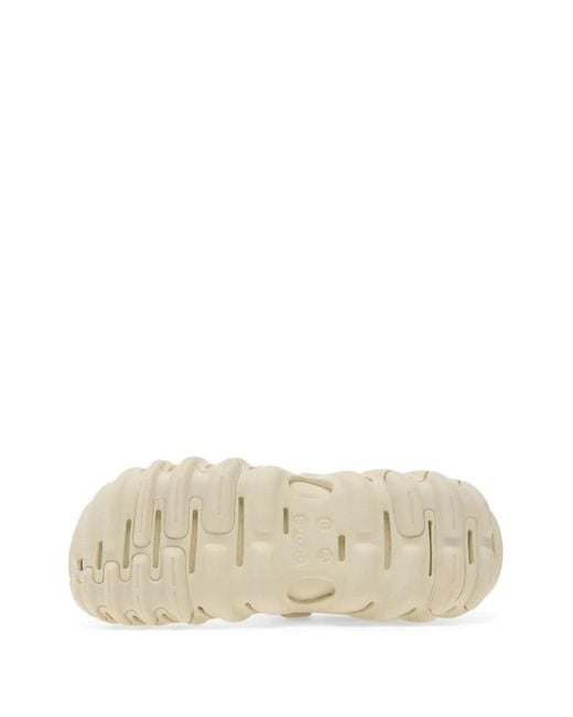 CROCSTM White Echo Perforated Touch-Strap Slip-Ons