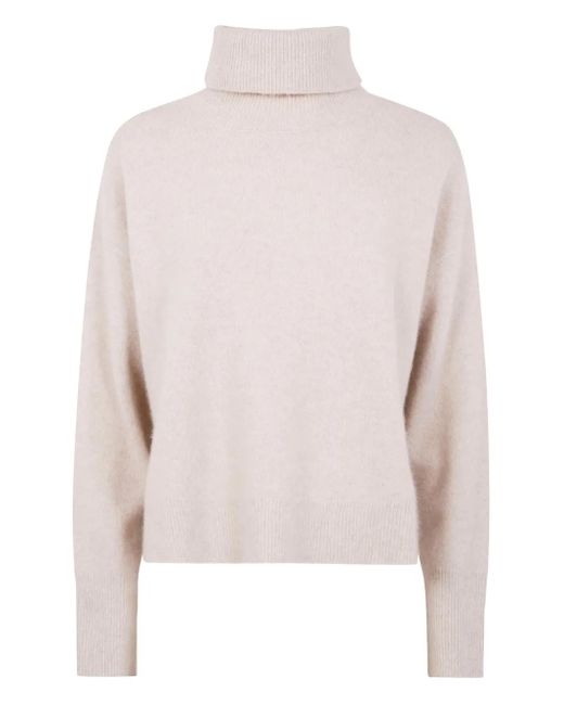 Joseph Pink Roll-Neck Sweater