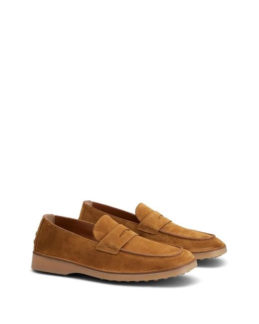 Tod's Brown Flat Shoes for men
