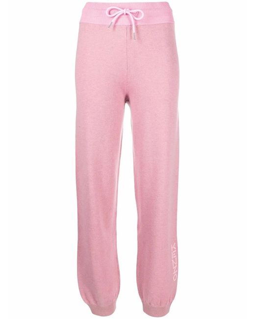 KENZO Pink Logo-Print Track Pants