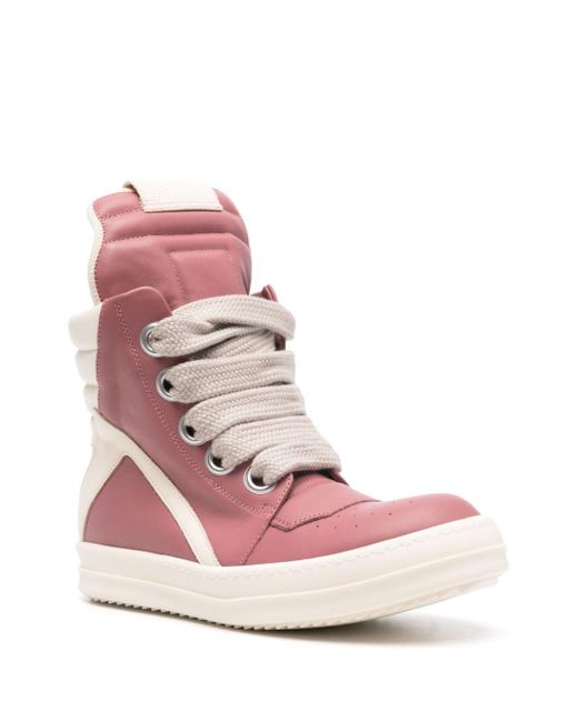 靴 Rick owens geobasket pink C60F0FB8-4459-4392-81CA-
