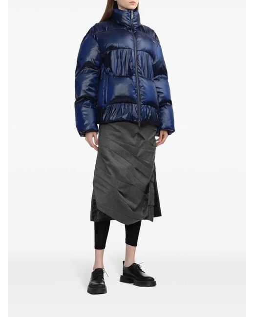 Adererror Blue High-Neck Puffer Jacket