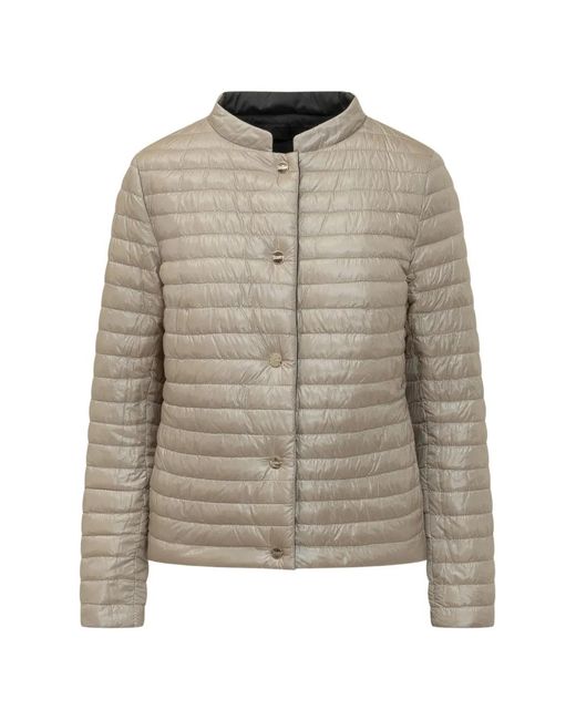 Herno Black Quilted Reversible Jacket