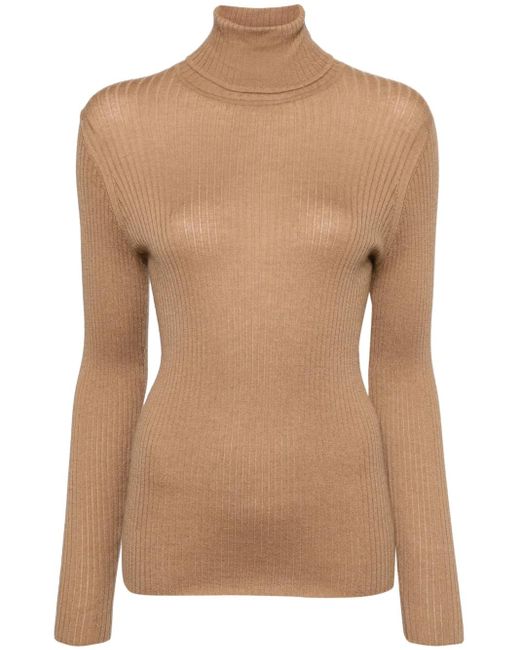 Pull En Cachemire À Col Roulé N.Peal Cashmere en coloris Brown