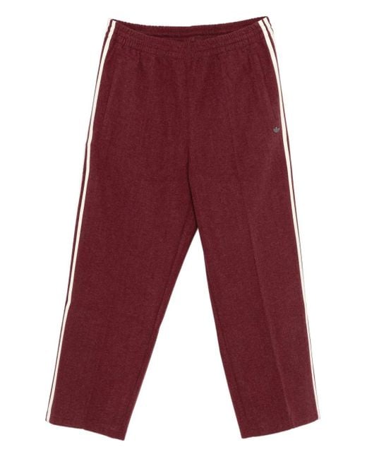 Adidas Premium Jogginghose mit Seitenstreifen in Red für Herren