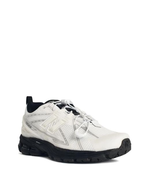 New Balance White 1906 Lace-Up Sneakers for men