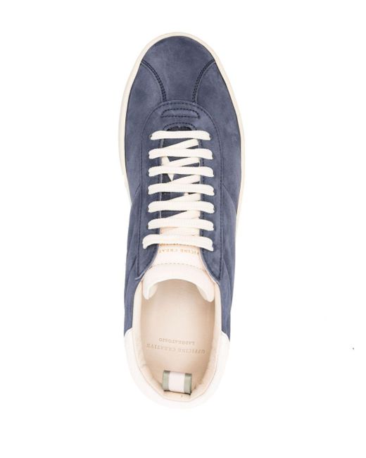 Officine Creative Blue Kameleon 001 Suede Sneakers for men