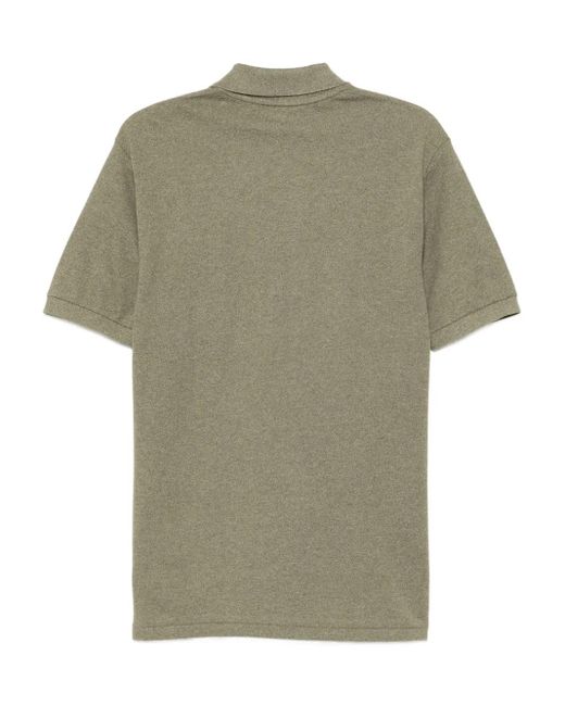 Lacoste Green Logo-Appliqué Cotton Polo Shirt for men