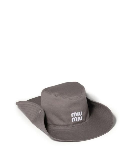 Miu Miu Black Drill Hat