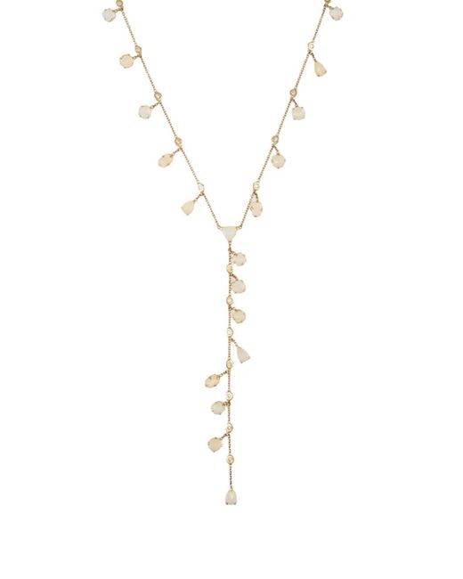 Jacquie Aiche Metallic Opal And Diamond Shaker Y Necklace