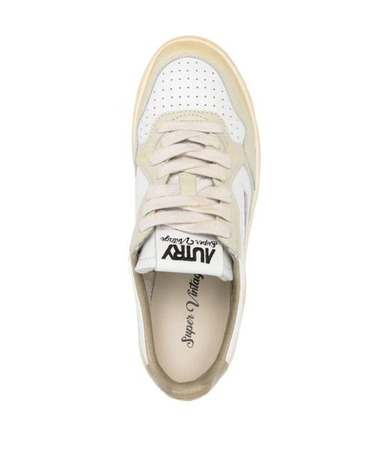 Autry White Medalist Super Vintage Sneakers