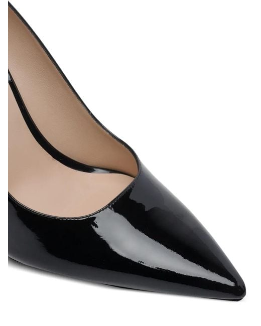 Stuart Weitzman Black Power 100 Pointed Pumps