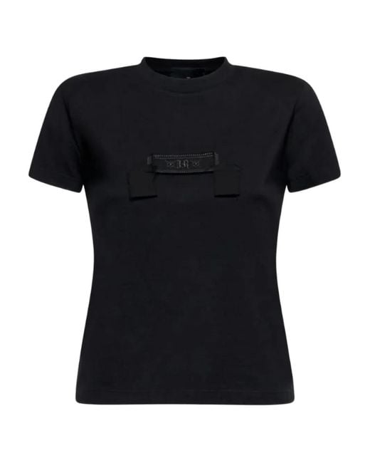 John Richmond Black Logo-Detail T-Shirt