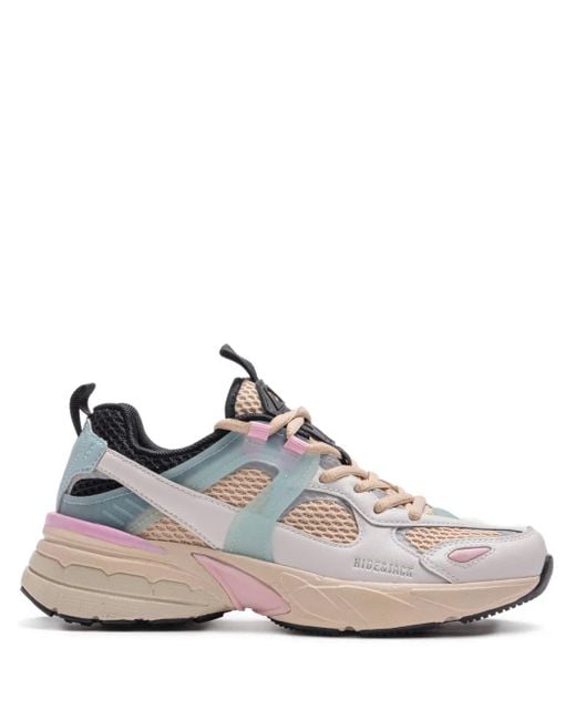 HIDE & JACK White Mesh-Panelled Chunky Sneakers