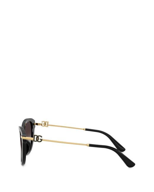 Dolce & Gabbana Black Cat-Eye Sunglasses