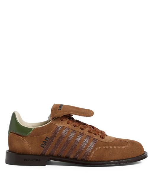 DSquared² Brown Leather Derby Shoes for men