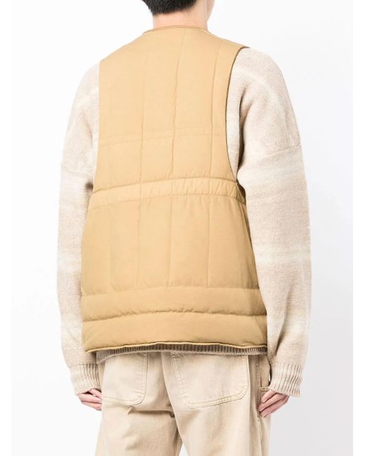Visvim Gefütterte Weste Mit Gürtel in Natural für Herren