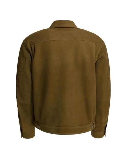 Nonnative Green Pocket Panelled Coat for men