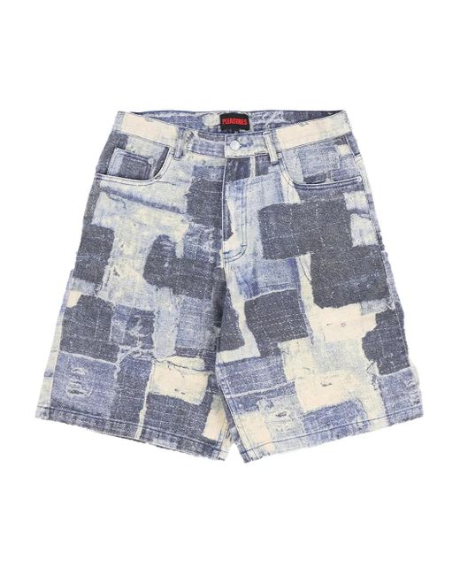 Pantalones vaqueros cortos Boro Pleasures de hombre de color Blue