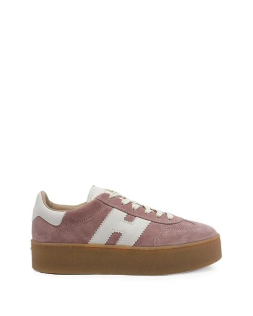 Hogan Brown Cool Sneakers