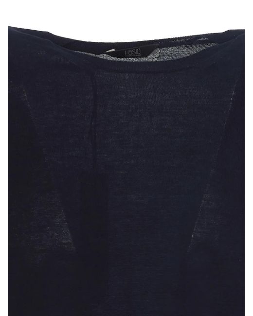 Hōsio Blue Long-Sleeve Sweater for men