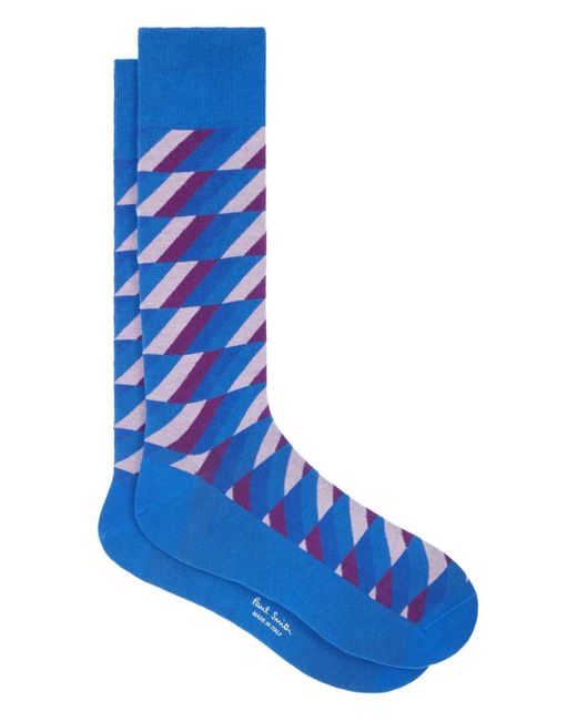Calzini A Righe di Paul Smith in Blue da Uomo