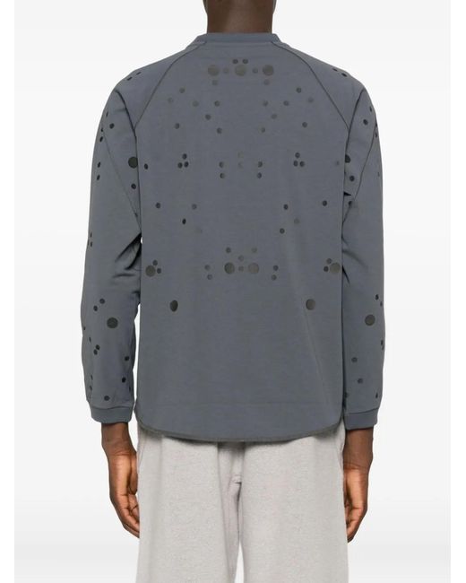 Goldwin Gray Polka-Dot Long-Sleeve T-Shirt for men
