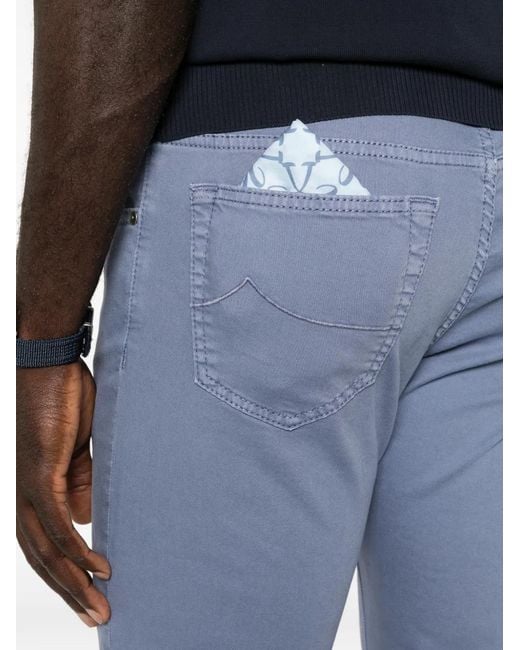 Jacob Cohen Blue Bard Five-Pocket Jeans for men