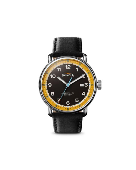 Shinola Black The Canfield 43mm for men