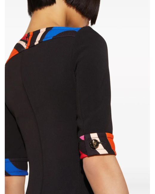 Emilio Pucci Irideプリント ドレス Black