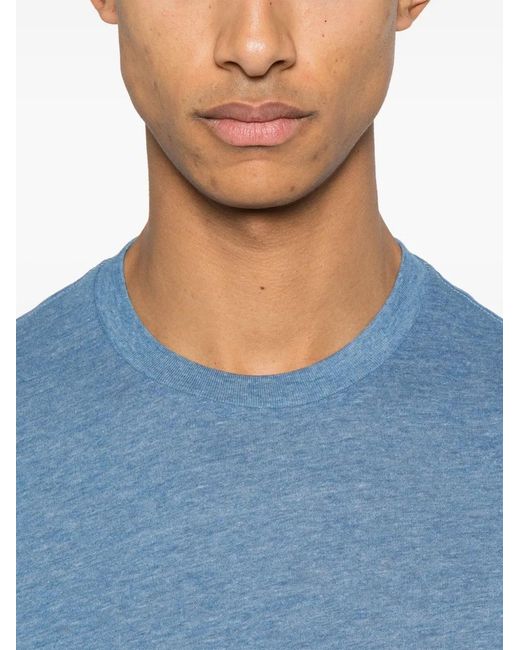 Tom Ford Blue Mélange-Effect T-Shirt for men