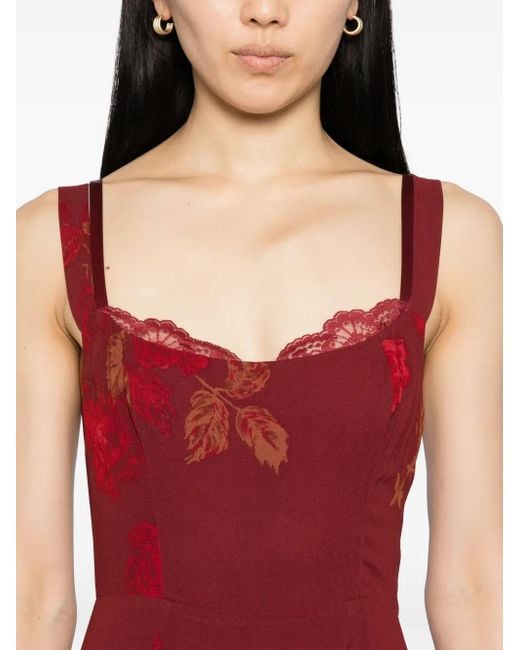Reformation Red Irisa Dress