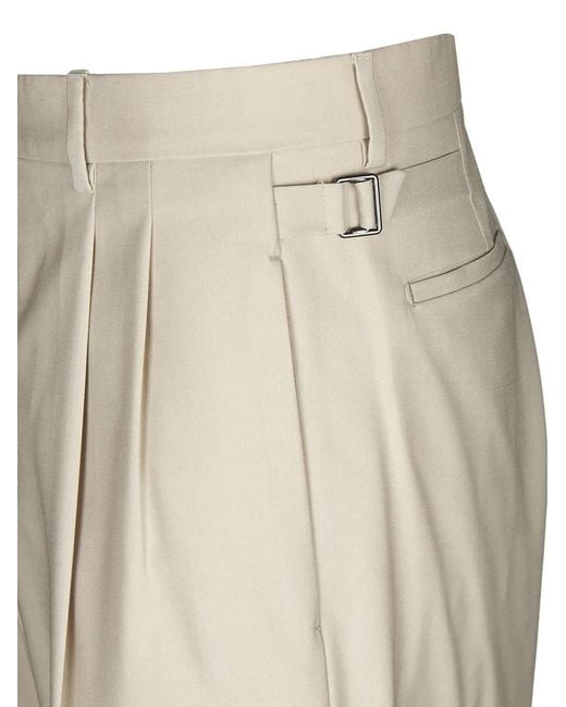 BE ABLE White Pleated Trousers for men