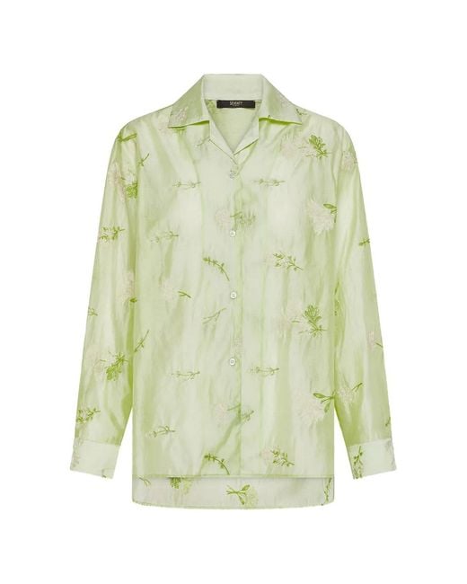 Seventy Green Floral Collared Shirt