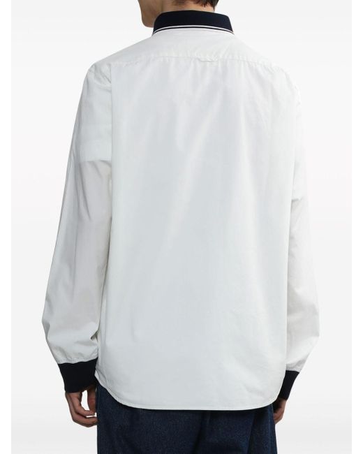 Chemise à bords contrastants Chocoolate pour homme en coloris White