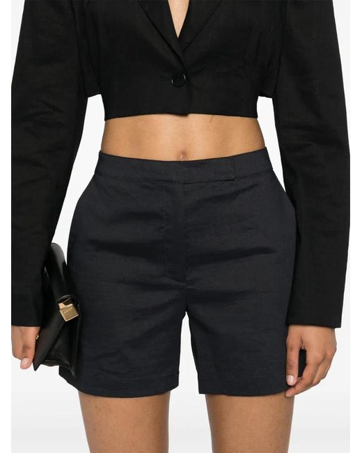 Theory Black Tailored Short Shorts