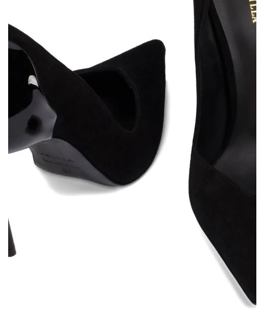 Le Silla Black 100Mm Petalo Heeled Pumps