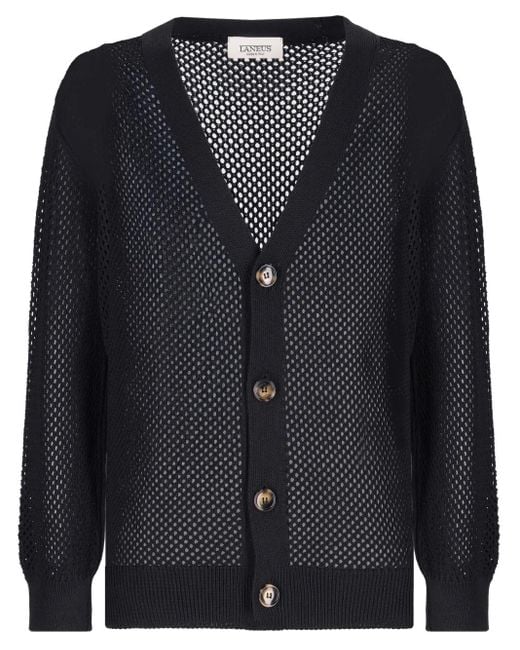 Cardigan Oversize Laneus en coloris Black