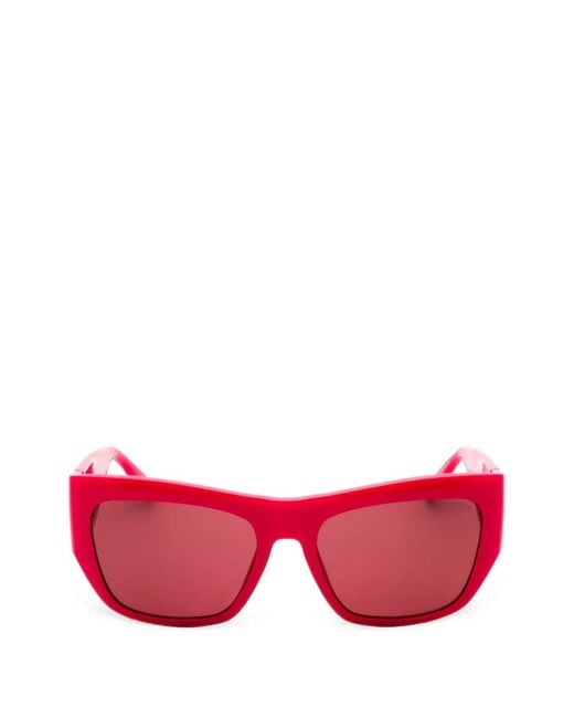 GUESS EYEWEAR Pink Rectangle-Frame Sunglasses