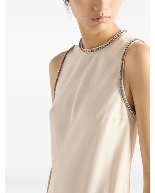 Prada White Sablé Dress
