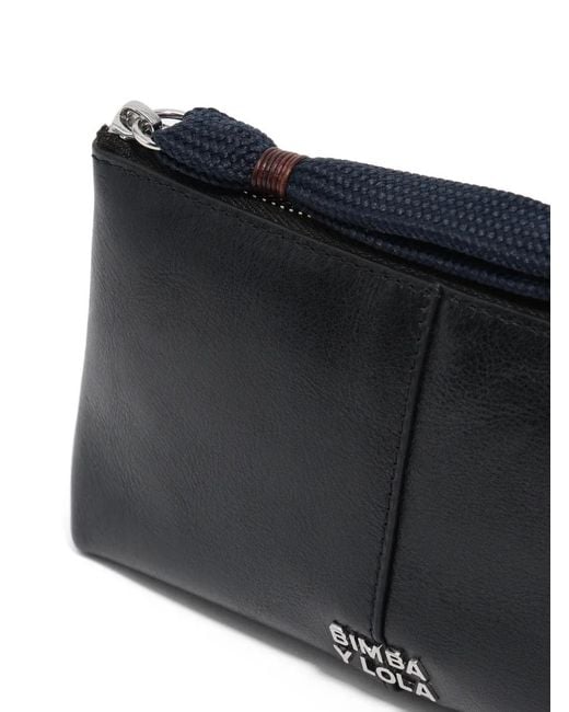 Bimba Y Lola Black Zip-Fastening Leather Wallet