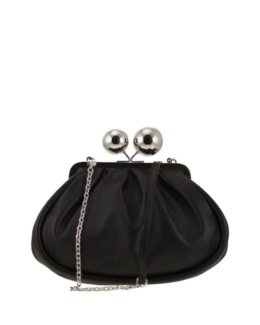 Weekend by Maxmara Black Pochette Pasticcino Médium En Cuir