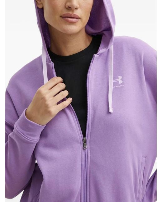 Under Armour Purple Zip Hooded Sweatshirt