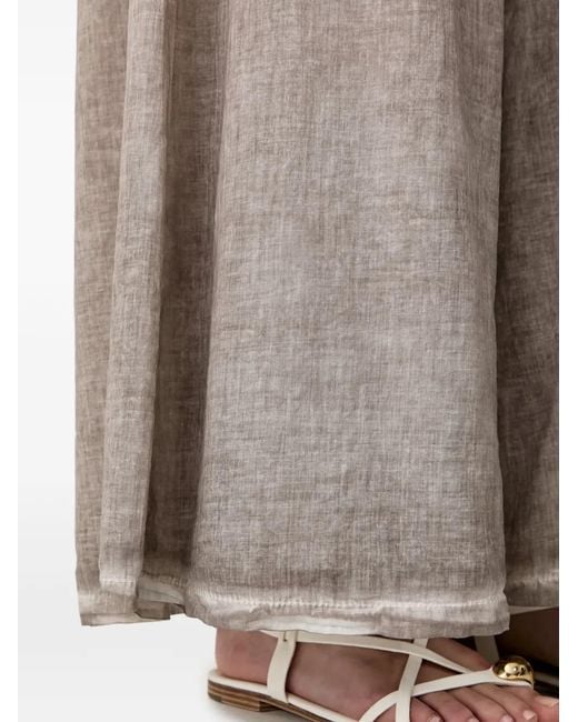 Haveone Brown Elasticated Palazzo Pants