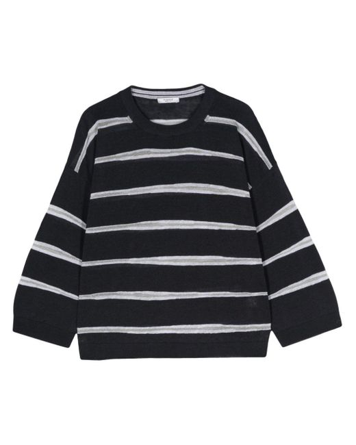 Peserico Black Striped Shirt