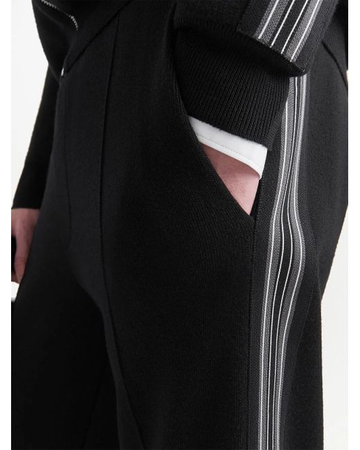 Prada Black Wool Track Pants for men