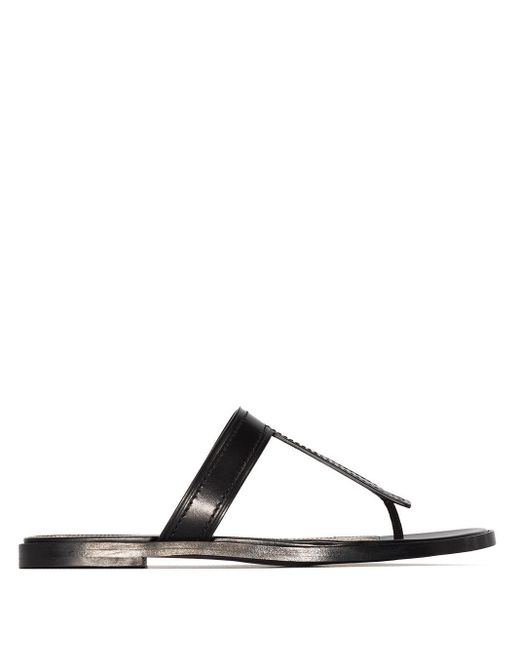 Tom Ford T F Logo Sandals in Black | Lyst Australia